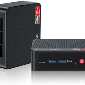 Beelink SER5 MAX Mini PC, AMD Ryzen 7 6800U, 24GB LPDDR5, 500GB NVME SSD, 4K Gaming Desktop for Home/Office Use, Support